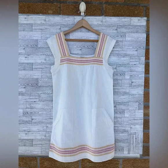 Faherty Hailee Organic Cotton Jacquard Minidress Size small - Picture 3 of 12